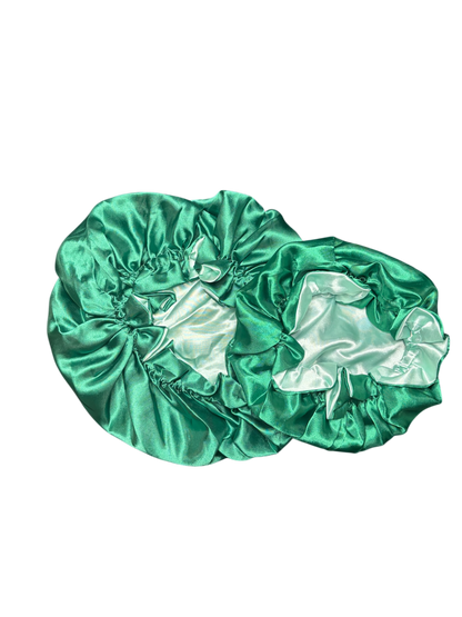 Two-Toned Reversible Silk Satin Bonnets & Solid Color Durags (Adult & Kids)