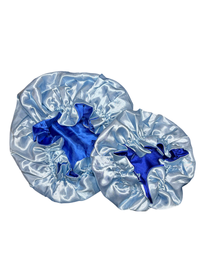 Two-Toned Reversible Silk Satin Bonnets & Solid Color Durags (Adult & Kids)